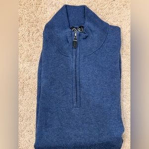 Jos. A. Banks - Travelers blue 1/4 zip sweater
